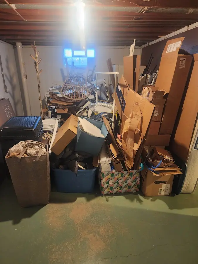 Roll-off dumpster container at job site for Roll Off Dumpster Rental in Commerce City